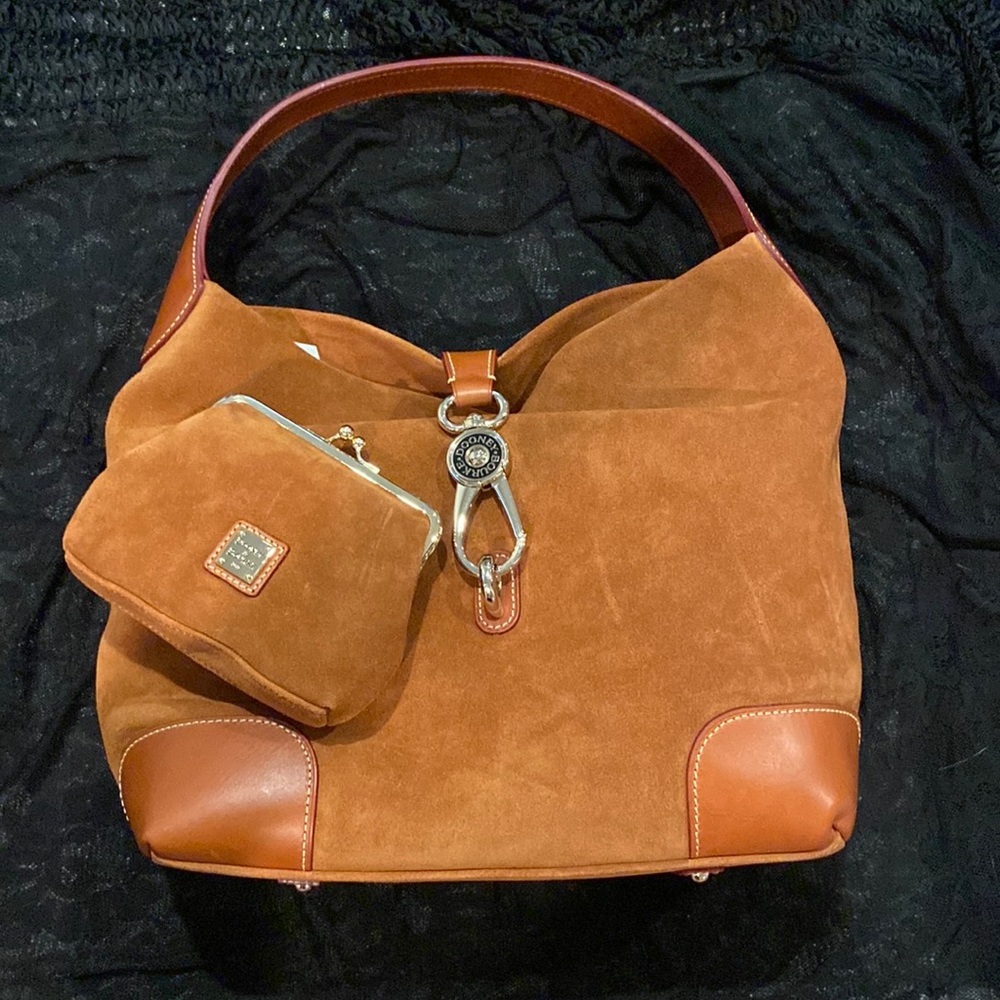 Dooney & Bourke suede hobo